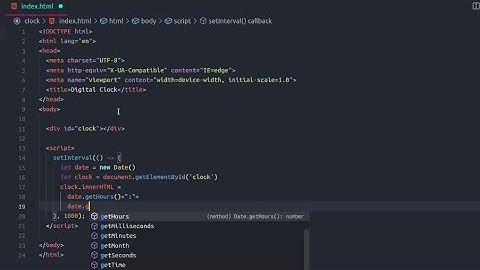 Cara bikin jam digital dengan HTML & Javascript