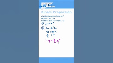 Direct Proportion #maths #gcse #proportion #directproportion #inverseproportion #fractions #algebra