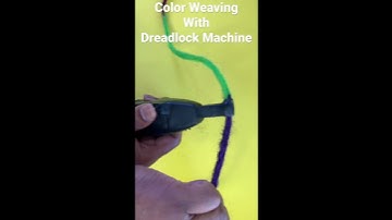 Color Weaving with Dreadlock Machine #hairextensions #locs #loctician #naturalhair #hair