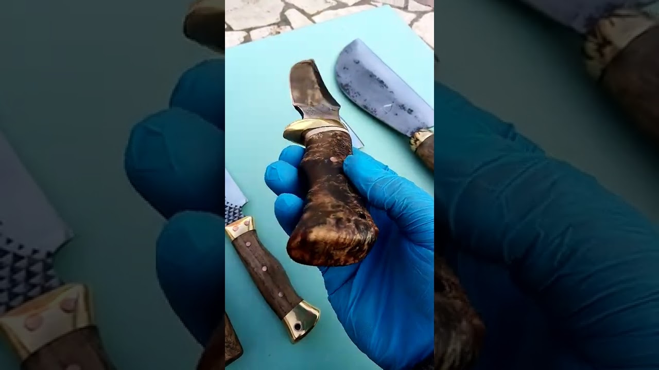 Cuțite lucrate manual din otel carbon!