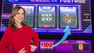 $100 Bets on Wheel Of Fortune In The High Limit Room in Las Vegas!