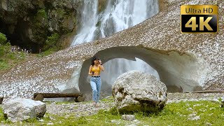 Gegsky Waterfall - Abkhazia - 4K60fps🎧 - Hike Amazing Nature Scenery