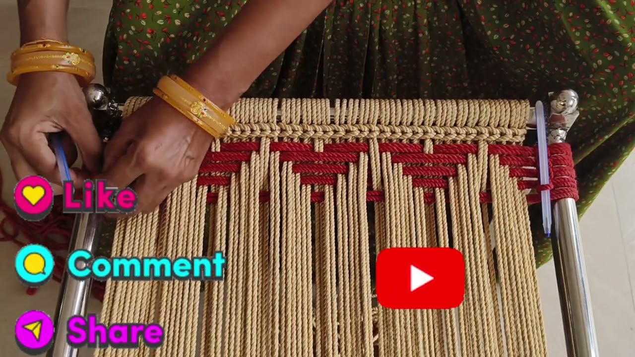 Pidha Design#55।। How to Make Stool Design ।।Rope Wewing ।। Pidha Kaise Banaye ।।@Art of Housewife