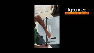 DIY secure your trash can with 1gbungee