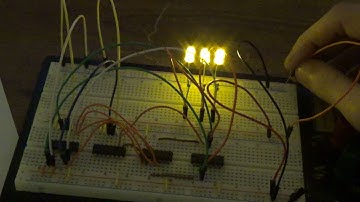 counter circuit using D flip flop demonstration