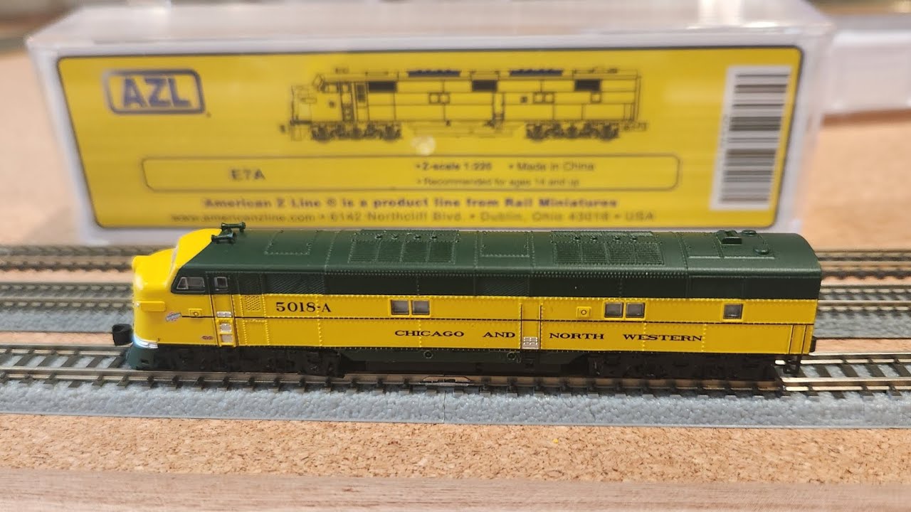 AZL 64613-2 CNW E7A Locomotive 5018 Test Run at z.scale.hobo 04.04.2024