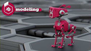 Blender robot dog modeling - rigging tutorial free download
