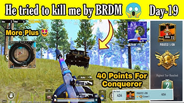 🔥Day-19||More 46 Points For Conqueror||5 kills Chicken in Crown 1||Solo Fpp Rank Push To Conqueror||