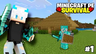 Minecraft: Survival Series #1 in hindi 🤩| Minecraft Mcpe Survival Series Gameplay🔥 #1 |