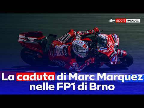Video MotoGP a Brno, Marc Marquez (Ducati): la caduta nelle prove libere 1 del GP Repubblica Ceca