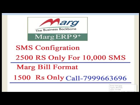 SMS On Marg Software # Bill Format On Marg #billing Software