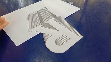 Draw a Letter R on Line Paper 3D Trick Art -LOUY9 NEWS