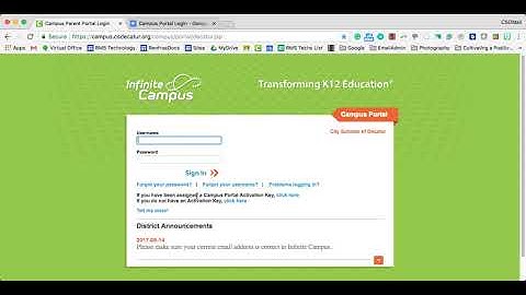 Campus Portal - First Time Login Directions