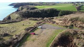 Lydstep, an idyllic, peaceful park-up right on the Pembrokeshire Coast Path.