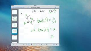 Using Trig to find side lengths