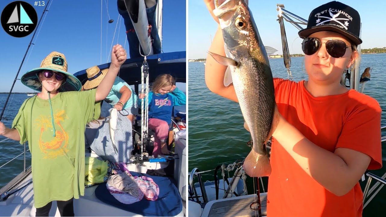 SVGC 13 – SAILBOAT FISHING – Our 2nd 4 Night Boat Trip in Dunedin – Honeymoon Island