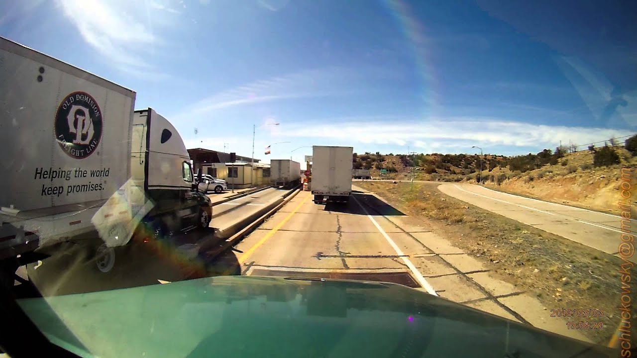 Arizona Weight Watchers in Action//I40 w//near Sanders//DOT Scale