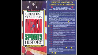 The Sporting News Greatest Moments in American Sports History VHS 1990 NFL Films
