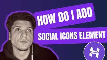 How Do I Add Social Icons Element Hostinger Website Builder