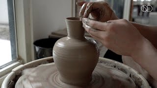 물레로 도자기 화병 만들기 : Making a ceramic vase on the Wheel [ONDO STUDIO]