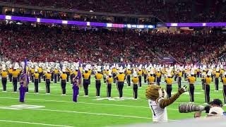 12-27-25 Texas Bowl  - Houston  vs LSU. The LSU Golden Band from Tigerland perform pregame.