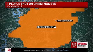 4 people shot on Christmas Eve in Calhoun County