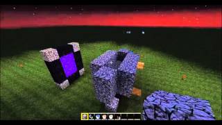 Minecraft How to build a Neither Portal with no diamonds!!!! Easy!