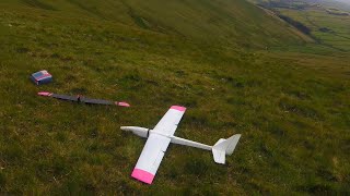 Chris Foss Phase 6 Glider - Semi Symmetrical - Maiden Flight - Wind 15knts - RC Slope Soaring