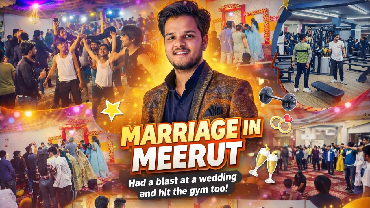 Marriage in Meerut 💥 | Crazy Wedding Dance + Gym Pump 💪🔥