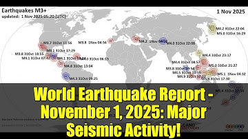 World Earthquake Report - November 1, 2025: Major Seismic Activity!