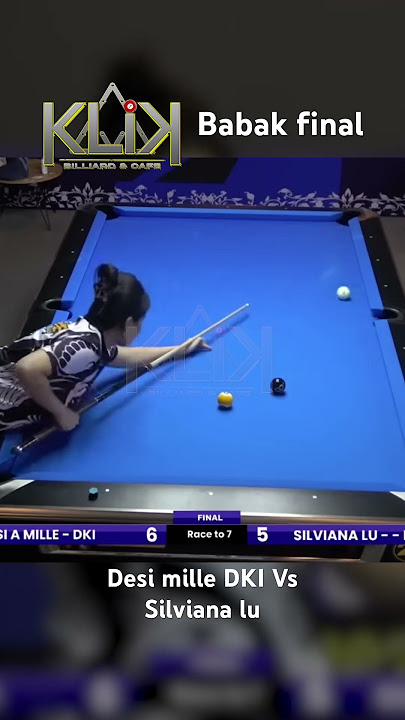 Desi Mille DKI Vs silviana lu babak final tournament billiard pobsi pool circuit #billiards #shorts