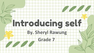 MicroTeaching Lesson 2 - Faith and Learning Of Christian Education Introducing Self