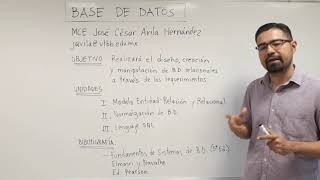 BASE DE DATOS: Presentación del curso