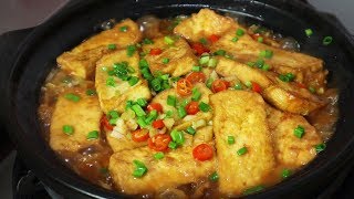 大厨教你做白菜豆腐煲，比吃肉还香，上桌连汤汁都不剩，真解馋