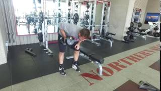 1-Arm DB Row - Unsupported (Standing)