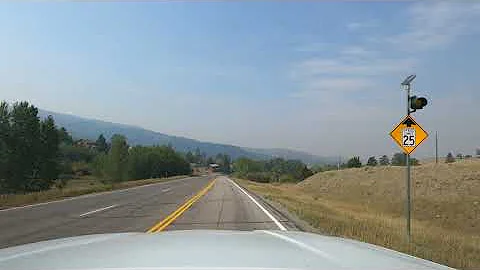 Driving from Ennis to Virginia City, Montana