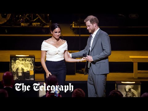 Prince Harry and Meghan Markle welcome celebratory crowd to Invictus Games in The Hague