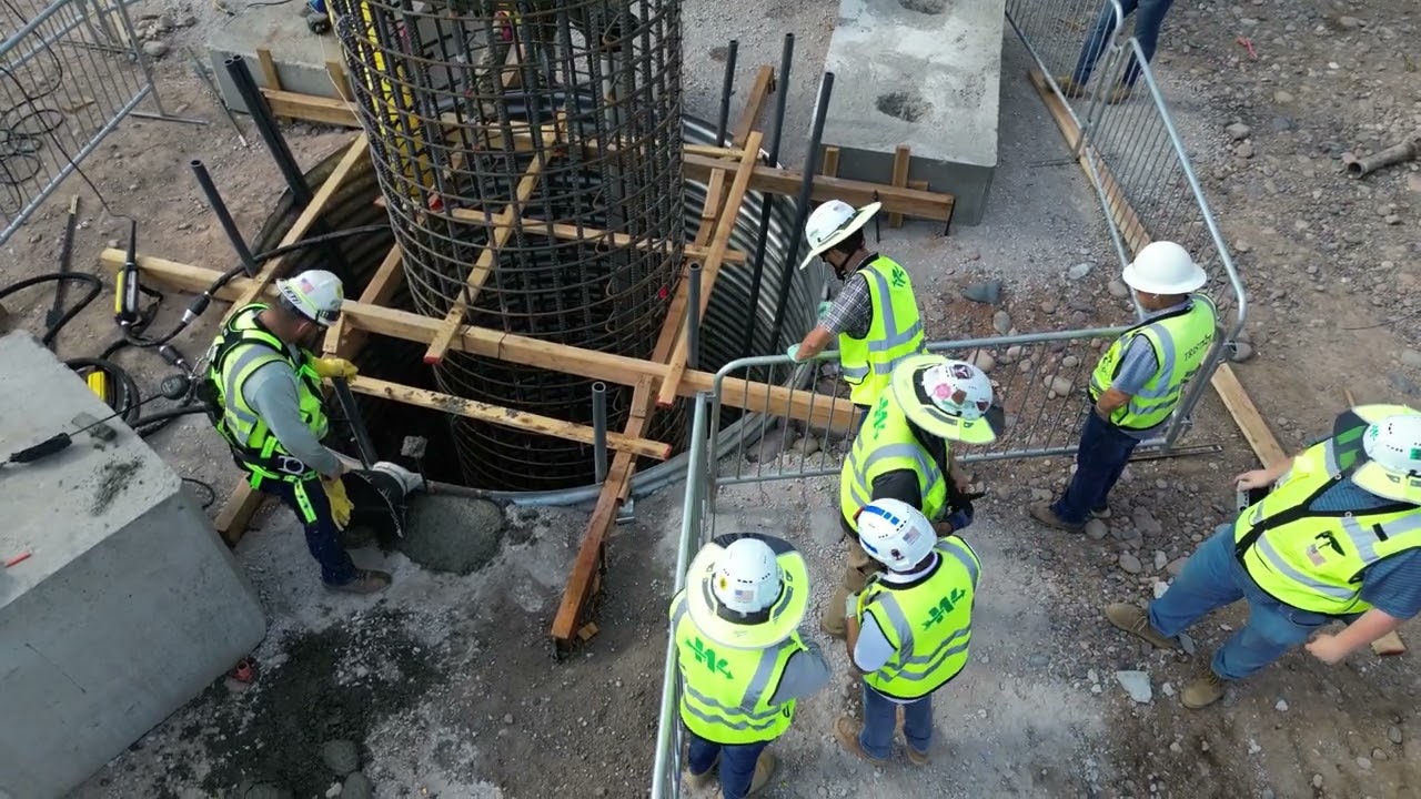 Archer Western places Miraculous Medals in first pour for Gilbert Road Bridge in Mesa, Arizona.