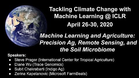 Machine Learning and Agriculture: Precision Ag, Remote Sensing, and the Soil Microbiome