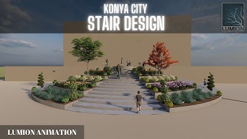 Lumion Animation | 3D Animation | Park&Stair Landscape Design | Render with Lumion 10