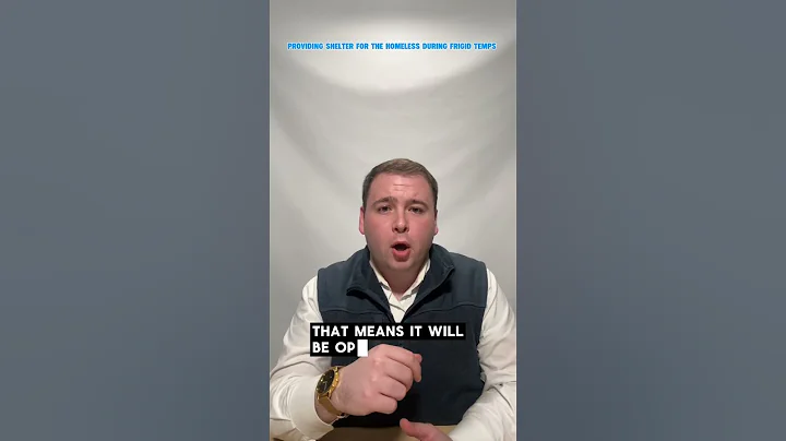 Providing shelter for the homeless during frigid temps