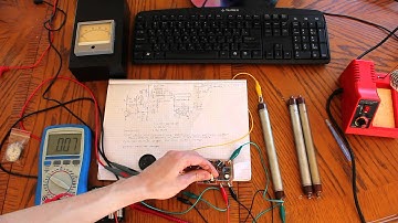Low power (about 0.01 mA idle) stabilized Geiger-Müller tube supply.