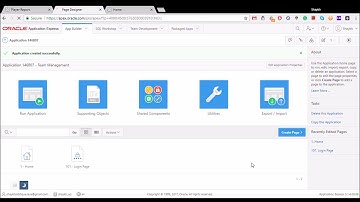 Oracle Apex - Creating application with form and report