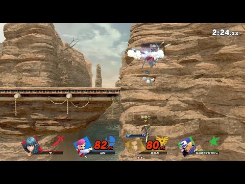 【スマブラSP】崖外に投げられたのに、自力で帰ってくるコッコちゃん
