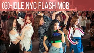 (G)I-DLE ((여자)아이들) - LATATA Live in New York City - Flash Mob