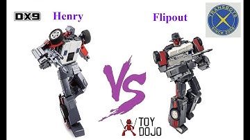 DX9 D16 Henry vs X-Transbots MX-14 Flipout