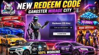 New Code 🔥Gangstar Mirage City Redeem Code 🔥 | How to Apply Redeem Code in Gangstar Mirage City screenshot 1