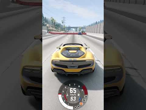 У какой машины лучше тормоза 😂 в BeamNG Drive #shorts