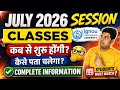 IGNOU July 2026 Classes कब से शुरू होंगी? | Ignou Classes Update July 2026 Session Admission_Ignou
