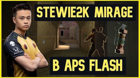 Stewie2K B Apartments Pop Flash on Mirage (CS:GO Tricks)